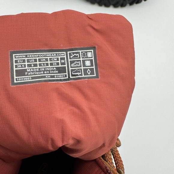 Keen Greta Waterproof Women's Size 8 M Brown Leather Lace-Up Hiking Boots - Picture 10 of 11